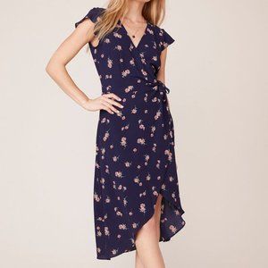 BB Dakota April Showers Floral Midi Dress - Size 2